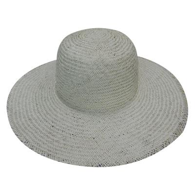 China Straw Hat Body Paper Hat Hood Palm Striped Straw Hat Hood for sale