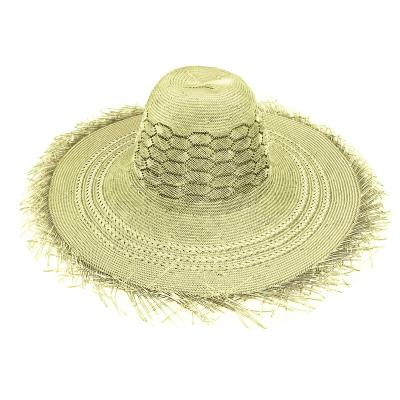 China Straw Hat Hood Straw Hat Body Palm Striped Straw Hat Hood for sale