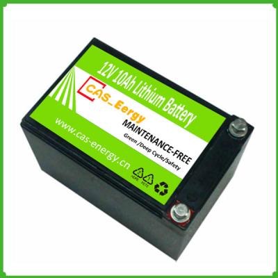 China Long time cycle high energy 12V10Ah LiFePo4 Battery For LED Light for sale