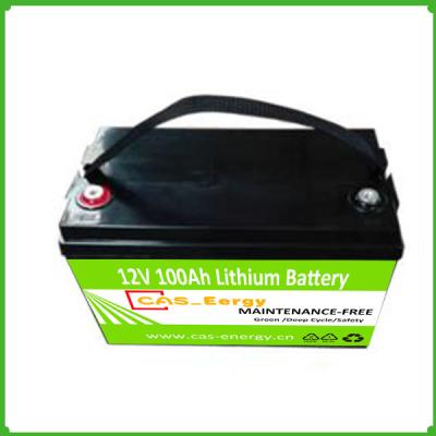 China Long life LiFePO4 lithium ion 12V 100ah solar battery pack  for solar power for sale