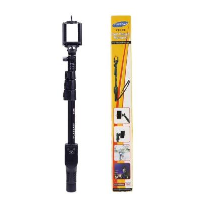 China Yunteng Fold Selfie Stick Portable Telescopic Length Adjustable 1288 Mobile Phone BT Selfie Stick for sale