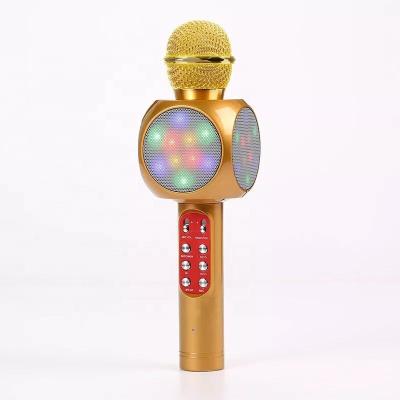 China Hot Selling Handheld Microphone Manufacturer LED Lights WS1816 BT Colorful Wireless Device Compatible Microphone for sale