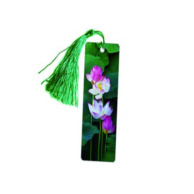 China Beautiful China China Flowers 3D Lenticular Bookmarks With Tassel For Gifts for sale