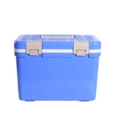 China Mini PCFCOOL PU Insulated Portable Medical Ice Locking Cooler Box For Camping for sale