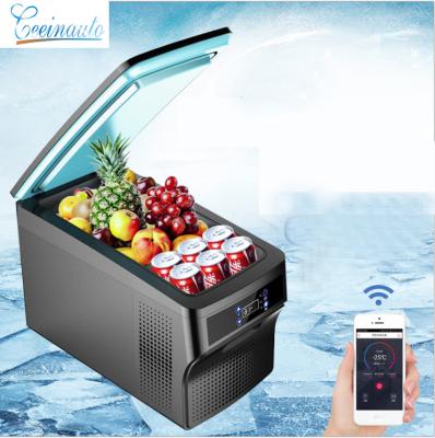 China CeeinAuto Voucher Large Capacity Car Fridge APP Portable Electric Fridge Cooler Small Compressor Refrigerator for sale