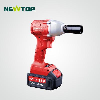 China Power 4.0Ah/6.0Ah Electric Brushless Rechargeable Portable Wrench 21V Impact Wrench Cordless Impact Wrench for sale