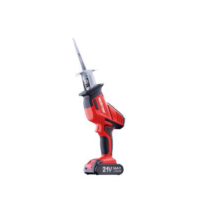 China Portable 21V Lithium Cordless Power Tools One-Handed Saber Saw Cordless One-Handed Reciprocating Saw 2.0Ah for sale