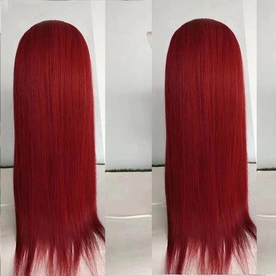 China Body Wave 99j Colored Straight Virgin Hair Wigs Body Wave Lace Front Wigs Good Supplier For Wholesale for sale