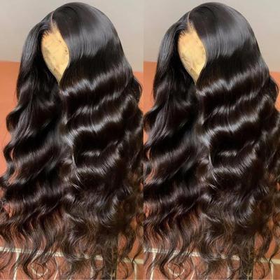 China Factory Price Body Wave Body Wave Hair Wigs 13X4 Lace Front Virgin Human Hair Brazilian Hair Raw Wigs Hot Selling for sale