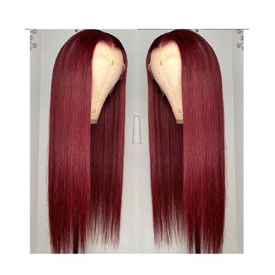 China Fashion 100% Human Hair Brazilian Straight Hot Straight Lace Frontal Wigs Natural Transparent Lace Hair Wigs for sale