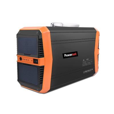 China tragbare power station 300w generator set high capacity lithium battery wireless charging outdoor solar backup power station for sale