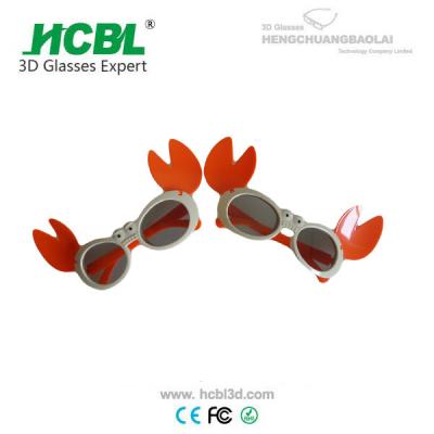 China Funny PC Frame Cinema 3D Glasses 3D Eyewear For Baby , Eco - Friendly for sale