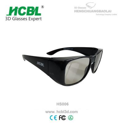 China 0.720mm Lens 3D Tvs Reald 3D Glasses Cinema Thick Frames Light for sale