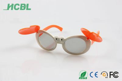 China Orange Color Circular Polarized 3D Glasses , Durable 3D Glasses For TV HY004 for sale