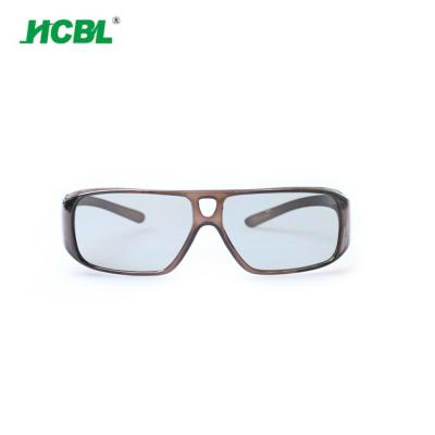 China Pellucid Circular Polarized 3D Glasses  Brown Color 0.72 ~ 1.00mm Lenses Thickness for sale