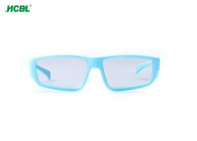 China Fashion Blue Circular Polarized 3D Glasses Light Weight ABS Material Frame for sale