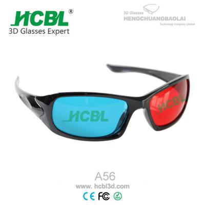 Chine Verres rouges et bleus de l'anaglyphe 3D de l'Eyewear 3D avec du verre de filtre acrylique de 1,5 millimètres à vendre