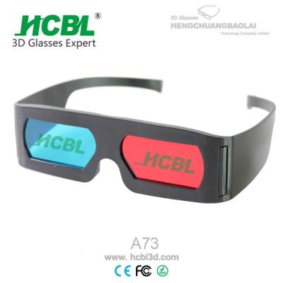 China Promotional Adult Anaglyph 3D Red Blue Glasses For 3D Movies / 3D Pictures for sale