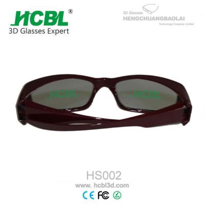 China Large Frame Master Image Stereoscopic 3D Glasses With 0.72 - 1.00mm TAC Filter Lens for sale