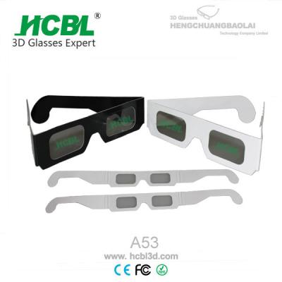 China Cool Visual Enjoyment Love Heart Fireworks 3d TV Glasses Full Color Printing for sale