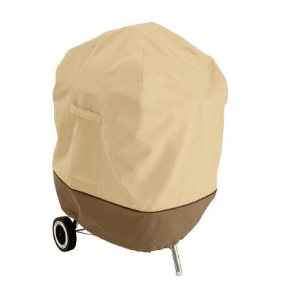 China Oxford Weber Charcoal BBQ Cover Kettle Dustproof Heavy Duty Durable Grill Cover Waterproof Round BBQ Cover for sale