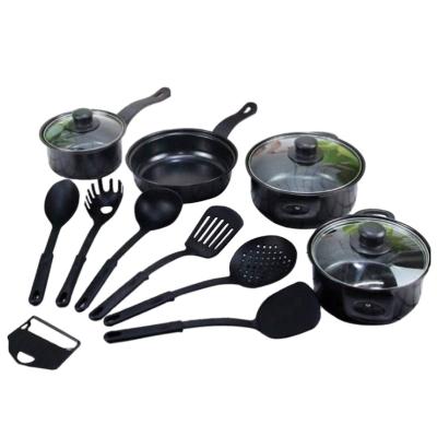 China 2021 Sustainable Hot Sale Cooking Non Stick Pots Cookware Sets Kichen Kitchn Kit Multipurpose Nonstick Kitchenware Kitchen for sale