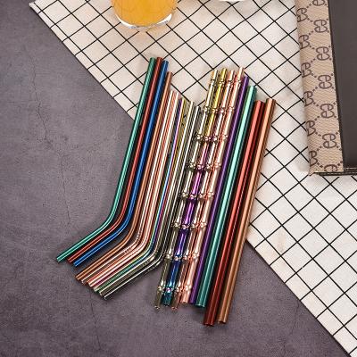 China Amazon Sustainable Success 304 Stainless Steel Metal Bamboo Shape Reusable Drinking Straws for sale