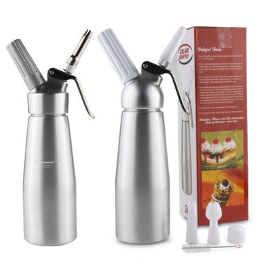 China Traditional Whipped Cream Dispenser with 3 Stainless Steel Tips and Bonus Pint Brush-1 Natural Cream Whipper-Whip Cleaning Cream for sale