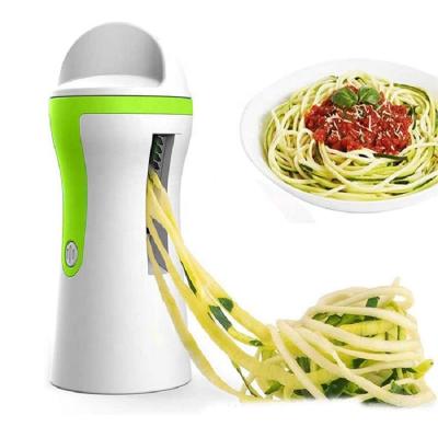 China Viable Hand Held Zucchini Maker Spiralizer Spiralizer Peeler 3 Blade Vegetable Spiralizer Slicer For Potatoes for sale