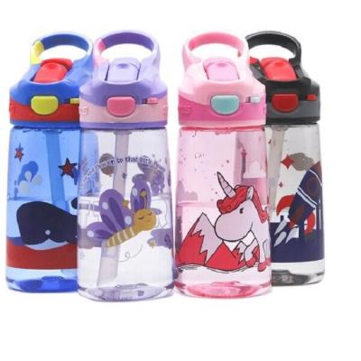 China Unicorn Ready Sustainable To Ship Kids 450ml Multi Function Free Bottle Tritan Water Bottle With Straw for sale