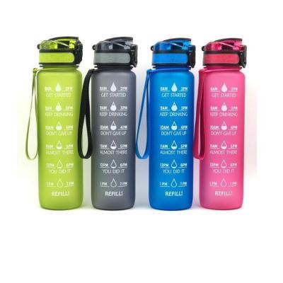 China Sustainable 32oz BPA Tritan Free Water Bottle Sports Outdoor Gym Gradient Color Plastic Drink Water Bottle for sale