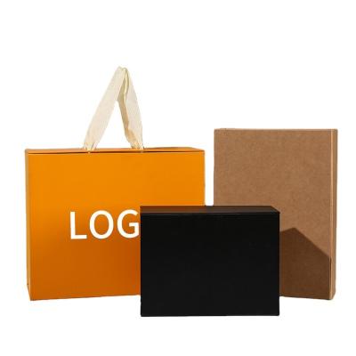 China Recycled Materials Factory Price Luxury Shipping Cardboard Recycled Kraft Paper Box Corrugated Cardboard Gift Paper Packaging Boxes for sale