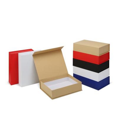 China High Quality Recycled Materials Cardboard Rigid Foldable Gift Boxes Custom Packaging Luxury Black Book Shaped Magnetic Gift Boxes for sale