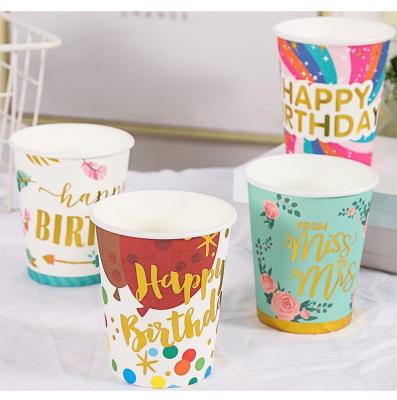 China Recycled Materials Coffee Disposable Biodegradable Double Wall Paper Cups Milk Tea Paper Cups For Home And Take Away for sale