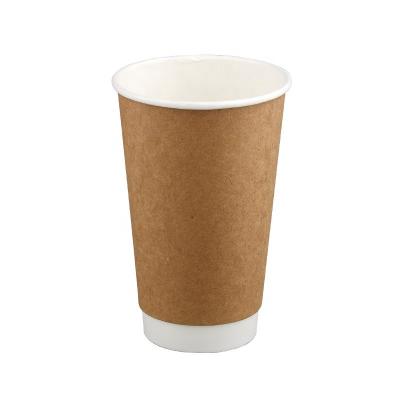 China 8oz 14oz 12oz 16oz 22oz Double Disposable Coffee Paper Cup Wall Wrapping Paper Disposable Cup for sale