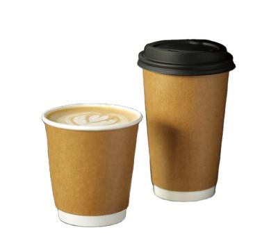 China Disposable Paper Coffee Cups With Logo Paper Coffee Cups Disposable 250ml 12oz Packaging With Lids for sale