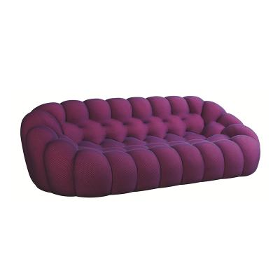 China Cheap Modular Sofa Bean Bag Chair Furniture Modern Fabric Upholstery Relax Curved Honeycomb Bubble Sofa for sale