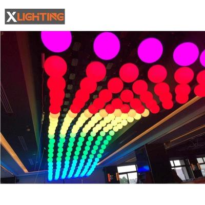 China hotel dmx winches kinetic ball 3d building kinetic ball led kinetic lights for sale