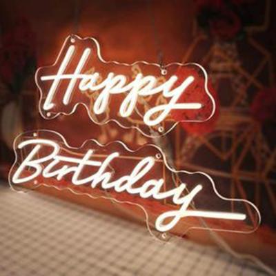 China Buildings B-neon Dropshipping Soft Light Star Signs Decorative Happy Birthday Signs OEM Customized for sale