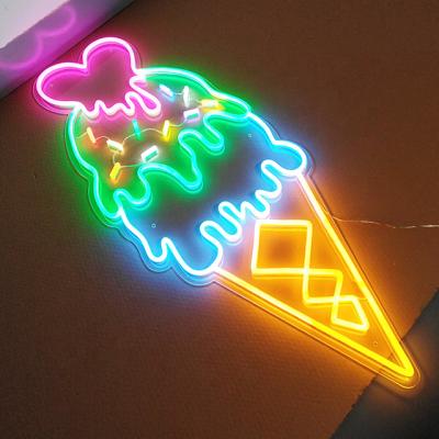 China Dropshipping B-Neon Buildings Decorative Japanese Neon Sign Ice Cream Neon Led Lights Sign for sale