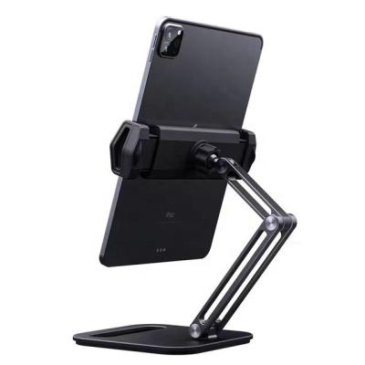 China Adjustable Multi Foldable Adjustable Desktop Multi Foldable Adjustable Desk Support Three Axis Angle Design Tablet Stand Three Axis Aluminum Mobile Phone Holder for sale