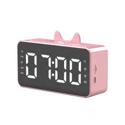 China Class 2021 BT Smart Multifunctional Wireless Music Player USB LED Sleep Nap Charging Alarm Clock Home Decor for sale