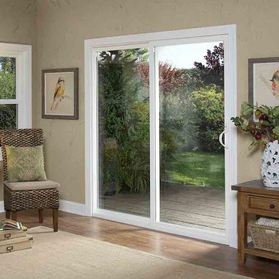 China High quality sound insulation upvc frame sliding door balcony sliding glass door patio glass doors double for sale