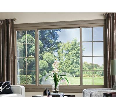 China Folding Screen Factory Price 3 Tracks Sliding Window Home Windows Aluminum Sliding for sale