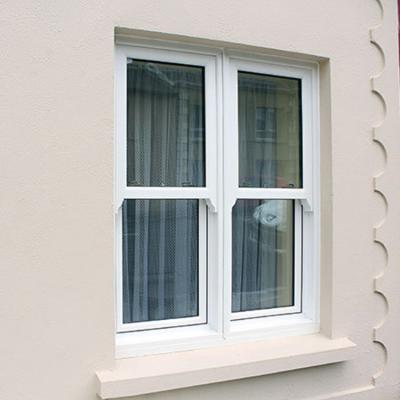 China American Style Screen Window Folding Single Glazed Windows Hardware PVC Windows Handle Sliding Window Hot Selling for sale