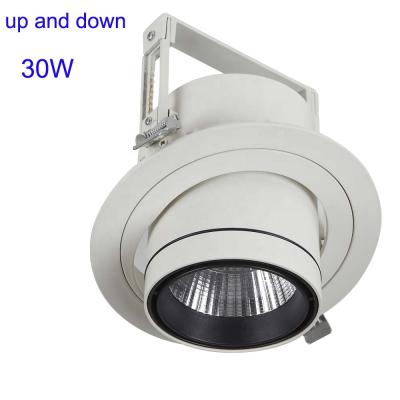 China 30W Up And Down LED Adjustable Spot Light Moving Head Construction Spotlight for sale