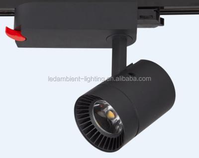 China Classical Design black housing cob zuntaled 30w rgb led track light aluminum fitting à venda