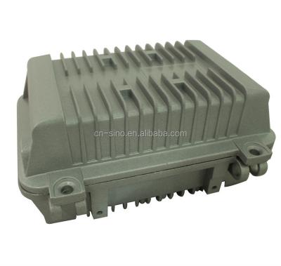 China Hermetic outdoor CATV amplifier housing, aluminum junction box with cable entry for sale