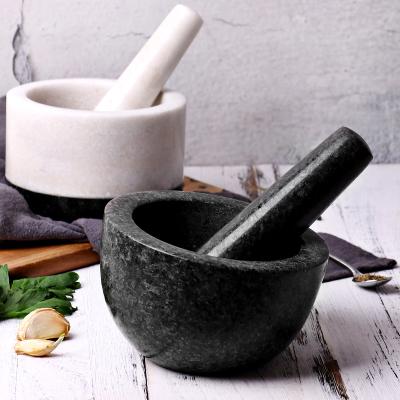 China Granite Sustainable Mortar and Pound Kitchen Herbal Stone Tools Maker Accessories Stone Tools Grinders Grinding Tools for sale