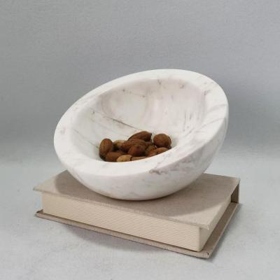 China Natural Stone Sustainable Bowl Accessories Showing Tray Decor Maker Kitchen Tools Luxury Home Desserts Dishes for sale